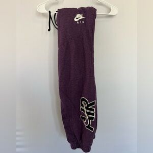 Women’s small purple Nike Air jogger sweatpants
